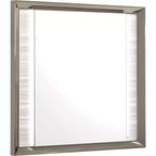 Specchio bianco HomeStock con cornice a LED – Lussuoso elemento d'arredo moderno per la camera da letto con dettagli cromati
