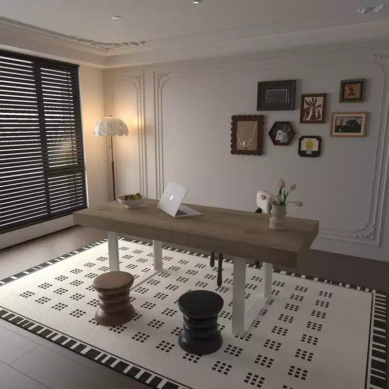 Okak 78IN Tavolo da Pranzo Moderno Allungabile per 8 Persone, Tavolo da Cucina con Piano Lungo e Ampio, Tavolo Pieghevole per Feste, Conferenze