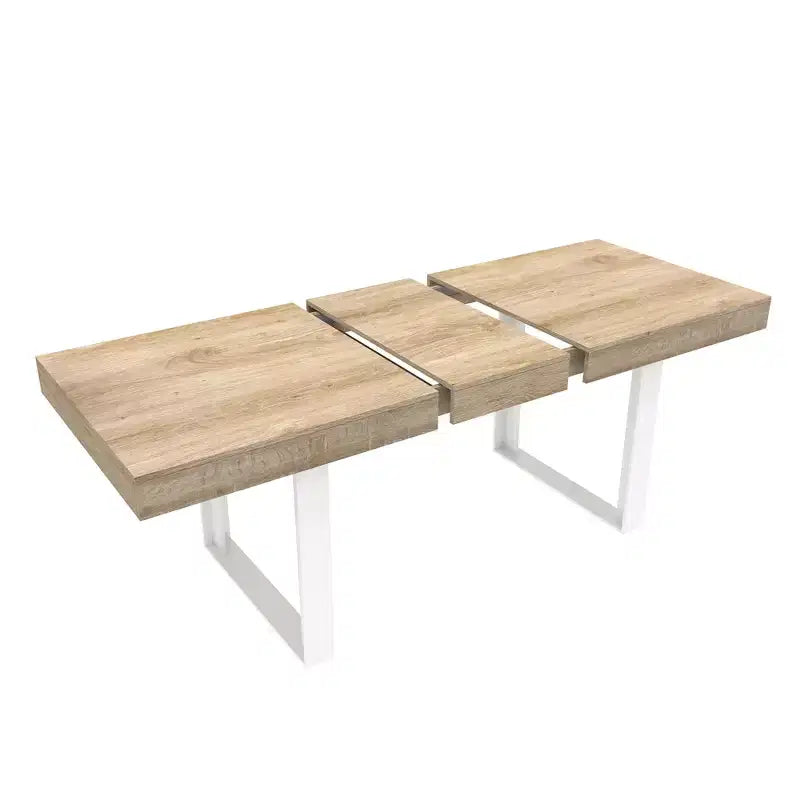 Okak 78IN Tavolo da Pranzo Moderno Allungabile per 8 Persone, Tavolo da Cucina con Piano Lungo e Ampio, Tavolo Pieghevole per Feste, Conferenze