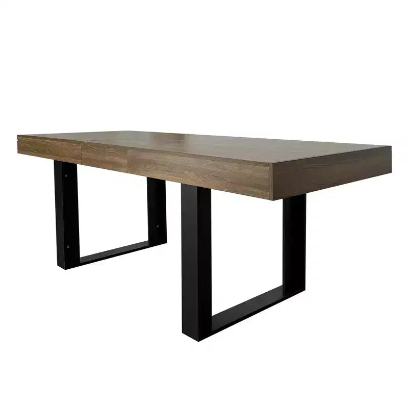 Okak 78IN Tavolo da Pranzo Moderno Allungabile per 8 Persone, Tavolo da Cucina con Piano Lungo e Ampio, Tavolo Pieghevole per Feste, Conferenze