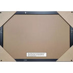 Specchio da parete per bagno in legno nero senza smussatura Amanti Art Downton