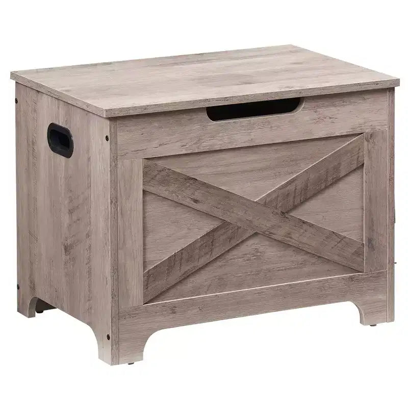 Panca Contenitore con Coperchio Sollevabile, Baule Contenitore in Legno per Ingresso e Camera da Letra