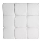 Poggiapiedi Tufted Quadrato in Stile Biscuit Allen Moderno Rivestito Christopher Knight Home