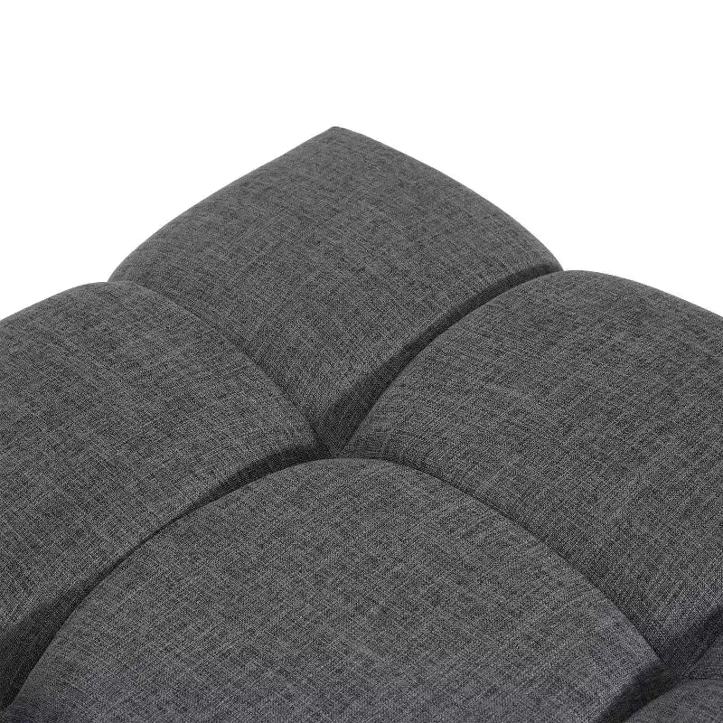 Poggiapiedi Tufted Quadrato in Stile Biscuit Allen Moderno Rivestito Christopher Knight Home