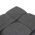 Poggiapiedi Tufted Quadrato in Stile Biscuit Allen Moderno Rivestito Christopher Knight Home