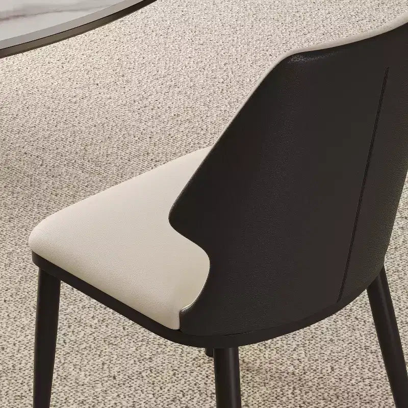Set di 2 sedie da pranzo imbottite senza braccioli sedie d'accento - Modernluxe