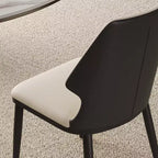 Set di 2 sedie da pranzo imbottite senza braccioli sedie d'accento - Modernluxe