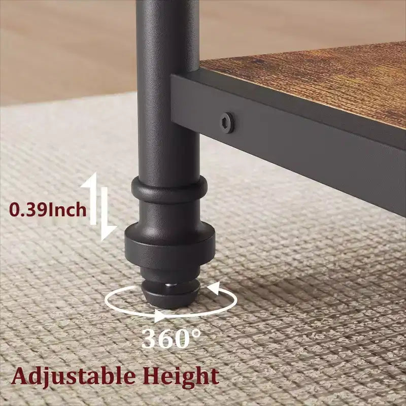 Tavolo da pranzo rotondo da 120 cm per 4 persone, tavolo da cucina in legno con ripiani portaoggetti e gambe in metallo in stile romano per sala da pranzo, cucina, soggiorno (solo tavolo)