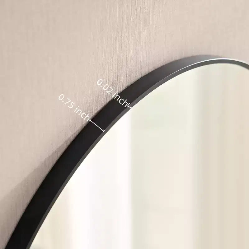 Specchio da bagno Okak Vintage con cornice in alluminio, specchio da parete ad alta riflessione, specchio da trucco per bagno, camera da letto