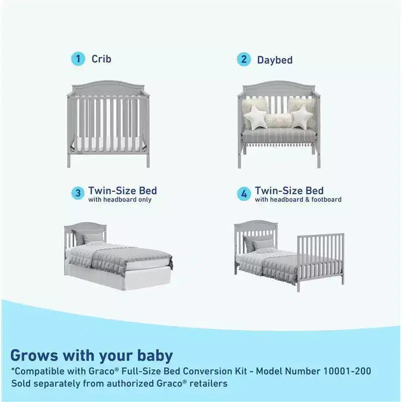 Culla convertibile 4-in-1 Graco Stella con materasso