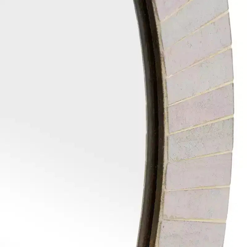 Specchio Rotondo con Cornice Testurizzata - Finitura Oro Metallizzato - Stile Moderno per la Decorazione di Pareti di Casa, Ufficio, Camera da Letto o Soggiorno