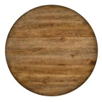 GDFStudio Sandra Set da Pranzo Moderno 5 Pezzi in Legno Effetto Invecchiato con 4 Sedie Imbottite