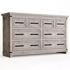 Cassettiera a 8 cassetti per camera da letto, comò in legno da 55w con maniglie in metallo, cassettiera grande porta TV, organizer per armadio, camera da letto