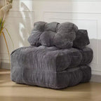 Divano Letto Pieghevole Convertibile 3-in-1 con Cuscino Materasso Pieghevole con Schienale, Comoda Poltrona Letto Portatile Divano da Terra per Soggiorno