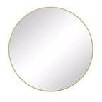 Okak Specchio Moderno Rotondo con Cornice in Metallo da 36/39/42/48 Pollici, Specchio da Bagno Antiappannamento, Specchio da Parete per Bagno, Soggiorno, Camera da Letto