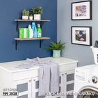 RESTORE Riverstone Grey Mensole in legno a bordo vivo da 24 pollici (solo legno) di Pipe Decor