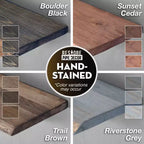 RESTORE Mensola in legno da 91 cm con bordo vivo (solo legno) di Pipe Decor