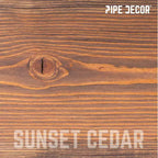 RESTORE Mensola in Legno di Cedro Sunset da 36 pollici (Solo Legno) di Pipe Decor