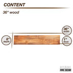 RESTORE Mensola in Legno di Cedro Sunset da 36 pollici (Solo Legno) di Pipe Decor