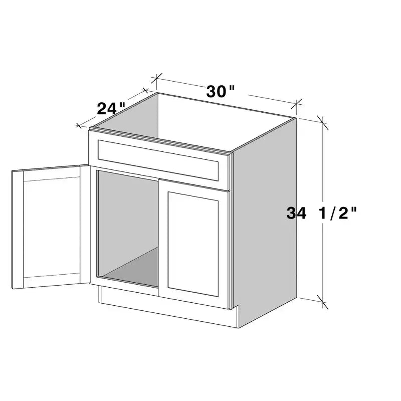 CASAINC Mobiletto sottolavello L76,2 x P60,96 x A87,63 cm