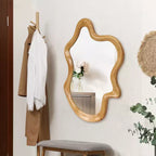 Specchio da Parete Decorativo in Legno GDFStudio Laurent Moderno con Forma Irregolare