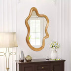 Specchio da Parete Decorativo in Legno GDFStudio Laurent Moderno con Forma Irregolare