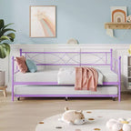 Set Divano Letto con Letto Estraibile - Divano Letto Singolo con Struttura in Metallo e Supporto a Doghe in Acciaio - Divano Letto Multifunzionale per Camera da Letto, Camera degli Ospiti