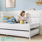 Set Divano Letto con Letto Estraibile - Divano Letto Singolo con Struttura in Metallo e Supporto a Doghe in Acciaio - Divano Letto Multifunzionale per Camera da Letto, Camera degli Ospiti