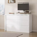 Cassettiera Trasformabile Famapy, Scrivania da Trucco con 6 Cassetti, Scrivania da Studio/Computer, Unità di Archiviazione Tutto in Uno per l'Aggiornamento dell'Ufficio Domestico