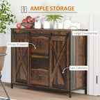 Credenza da cucina con ante scorrevoli a fienile