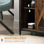 Credenza da cucina con ante scorrevoli a fienile