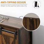 Credenza da cucina con ante scorrevoli a fienile