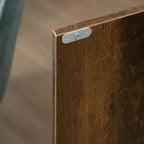 Credenza-Madia Industriale con Ante, Mobile Cucina/Bar con Ripiani Regolabili