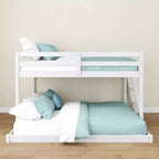 Letto a castello basso Bear Plywood a una piazza e mezza/matrimoniale