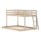 Letto a castello basso Bear Plywood a una piazza e mezza/matrimoniale