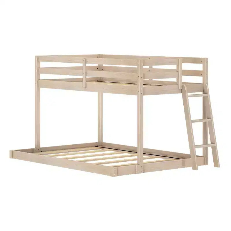 Letto a castello basso Bear Plywood a una piazza e mezza/matrimoniale