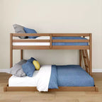 Letto a castello basso Bear Plywood a una piazza e mezza/matrimoniale