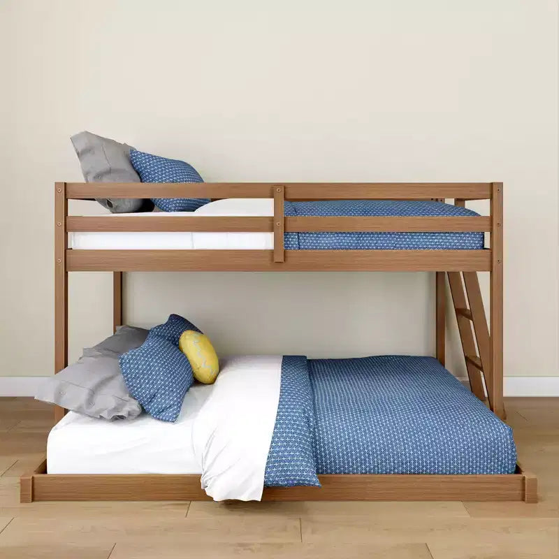 Letto a castello basso Bear Plywood a una piazza e mezza/matrimoniale