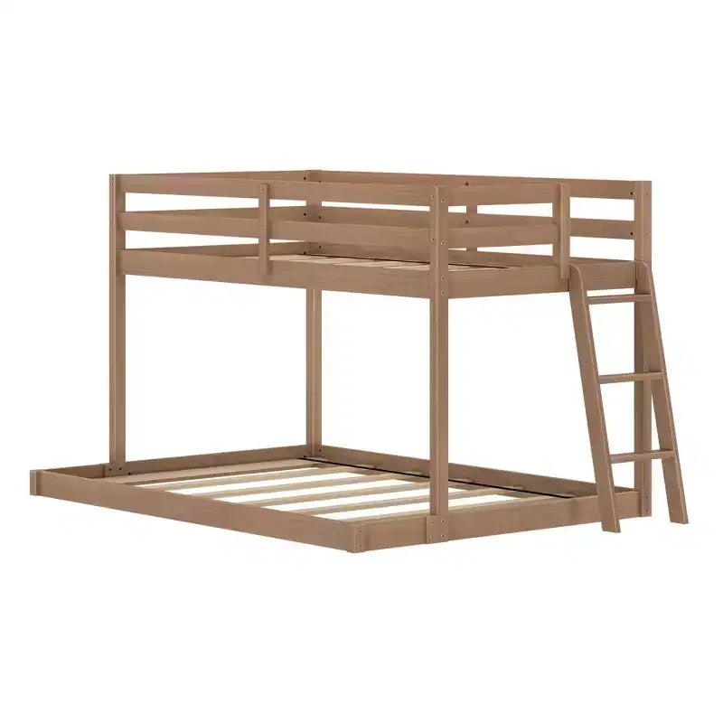 Letto a castello basso Bear Plywood a una piazza e mezza/matrimoniale