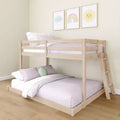 Letto a castello basso Bear Plywood a una piazza e mezza/matrimoniale