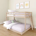 Letto a castello basso Bear Plywood a una piazza e mezza/matrimoniale