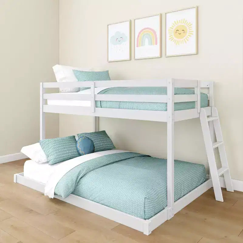 Letto a castello basso Bear Plywood a una piazza e mezza/matrimoniale