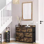 Specchio da parete rettangolare decorativo in legno Moreno Farmhouse di GDFStudio