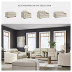 Signature Design by Ashley Treasure Trove, Pouf in pelle Match, Stile Contemporaneo, Mandorla