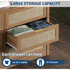Cassettiera in legno con maniglie dorate, organizer moderno con cassetti a scorrimento fluido, mobile porta TV in stile rustico per soggiorno, camera da letto, ingresso,