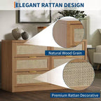 Cassettiera in legno con maniglie dorate, organizer moderno con cassetti a scorrimento fluido, mobile porta TV in stile rustico per soggiorno, camera da letto, ingresso,