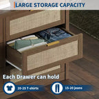 Cassettiera in legno con maniglie dorate, organizer moderno con cassetti a scorrimento fluido, mobile porta TV in stile rustico per soggiorno, camera da letto, ingresso,