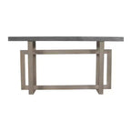 Credenza/Console da 150 cm Royal Hampton con base geometrica ad incastro