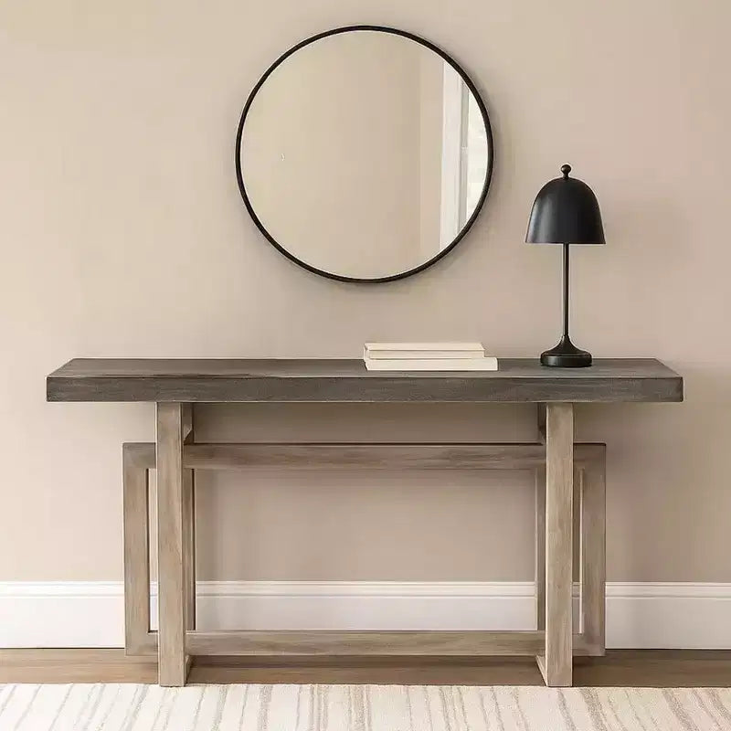 Credenza/Console da 150 cm Royal Hampton con base geometrica ad incastro