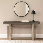 Credenza/Console da 150 cm Royal Hampton con base geometrica ad incastro